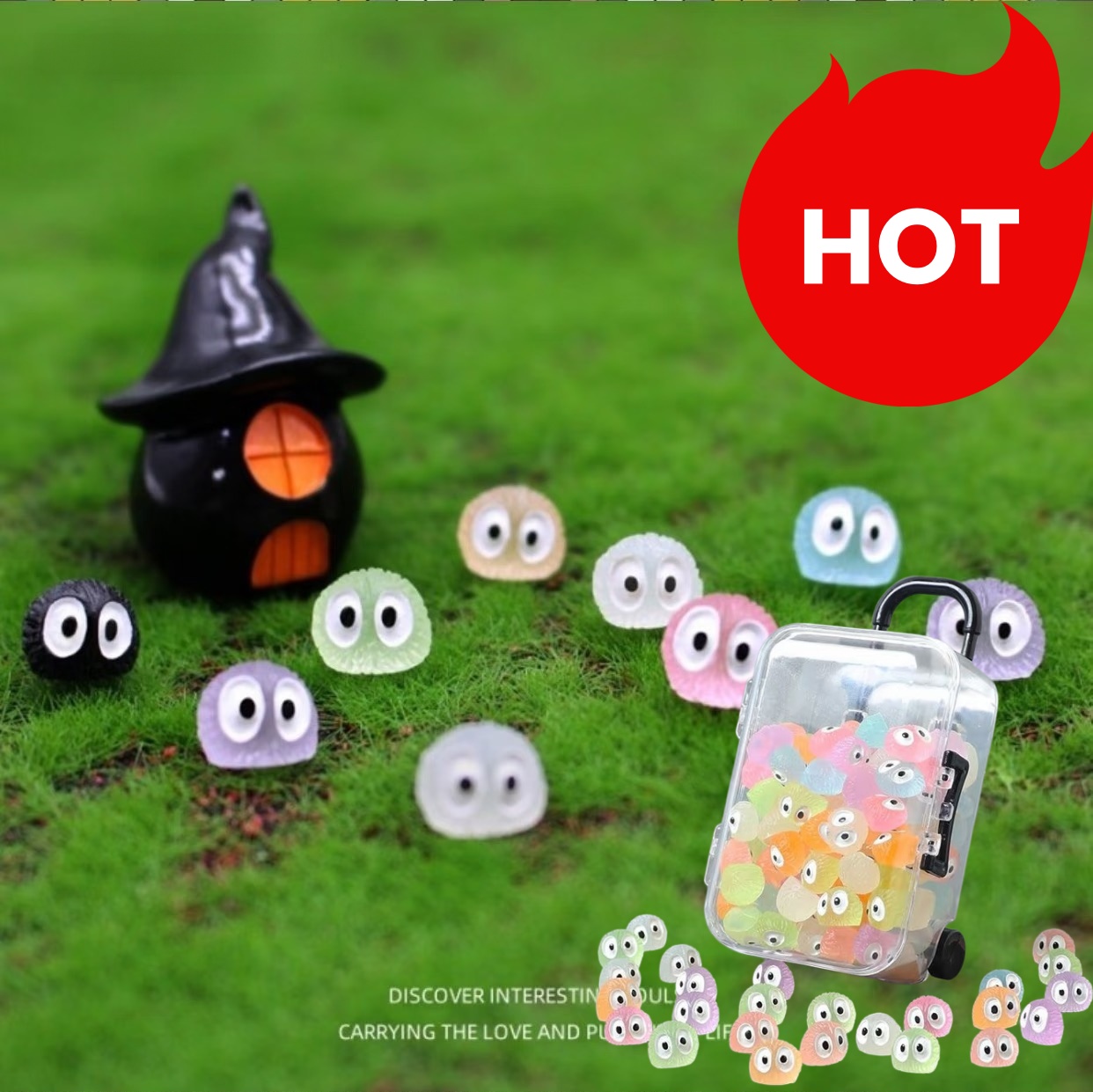 Smart Garden Mini - Mini Colorful Dust-Ball Elves Figures Resin