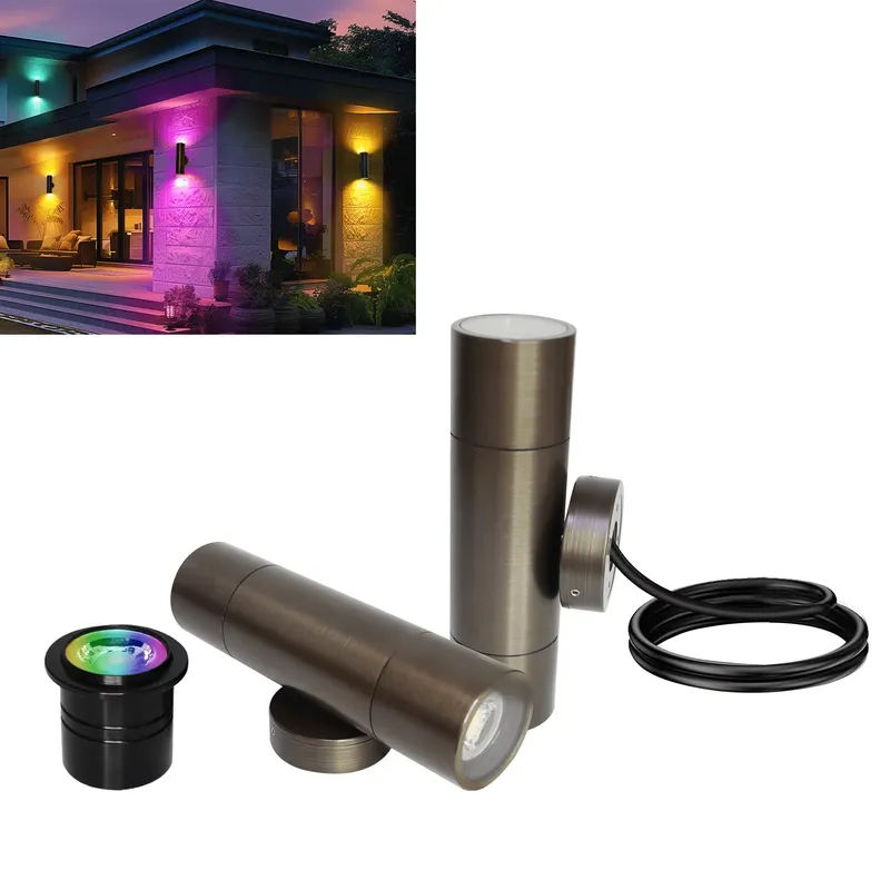 Smart Garden Is - Durable Brass Outdoor LED Wall Light