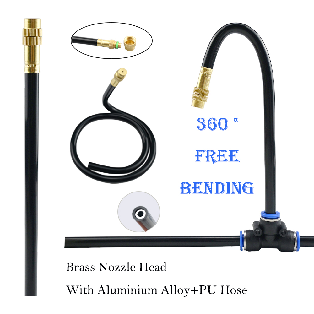 Smart Gardening - 20/30/50cm 360° Free-bend Misting Nozzle Adjustable