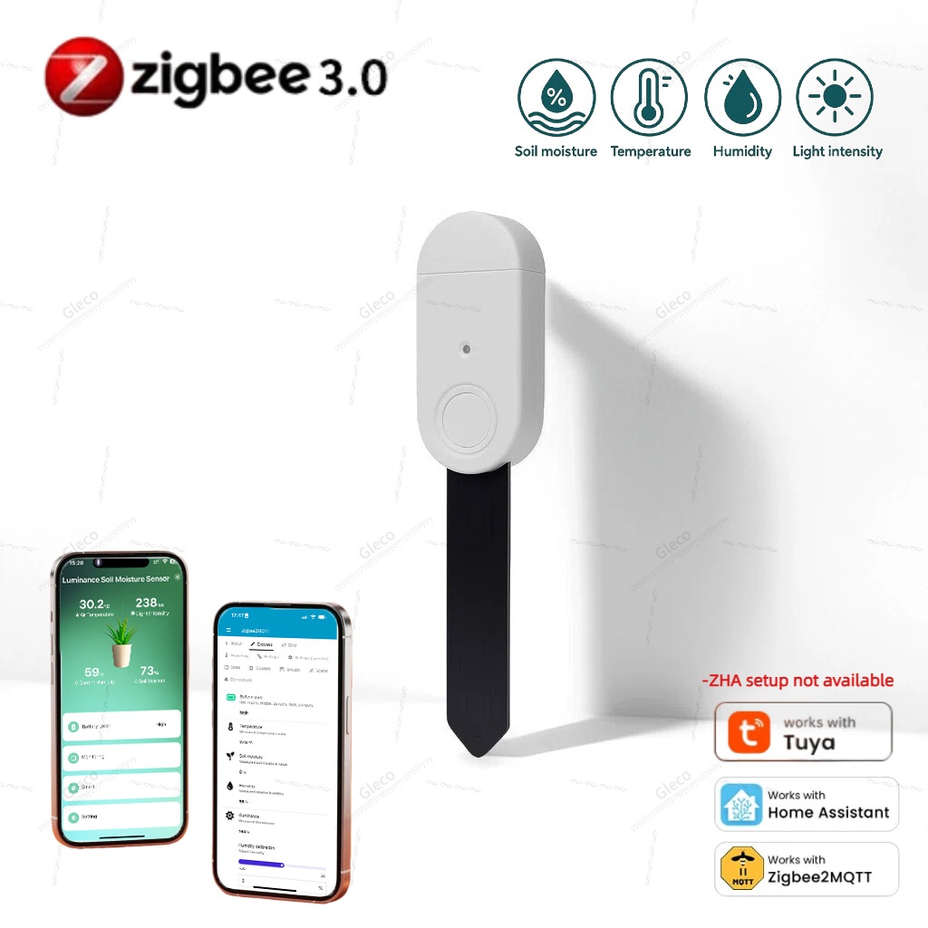 Smart Garden Light - 4in1 Zigbee Soil Moisture Temperature Humidity