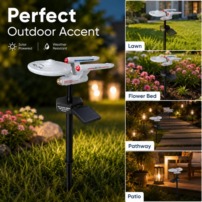 Star Trek USS Enterprise Solar - Smart Garden Light review and price