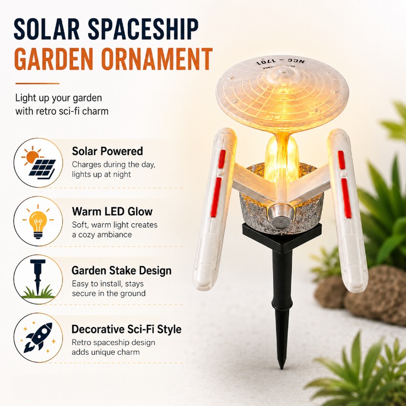Star Trek USS Enterprise Solar - Smart Garden Light review and price