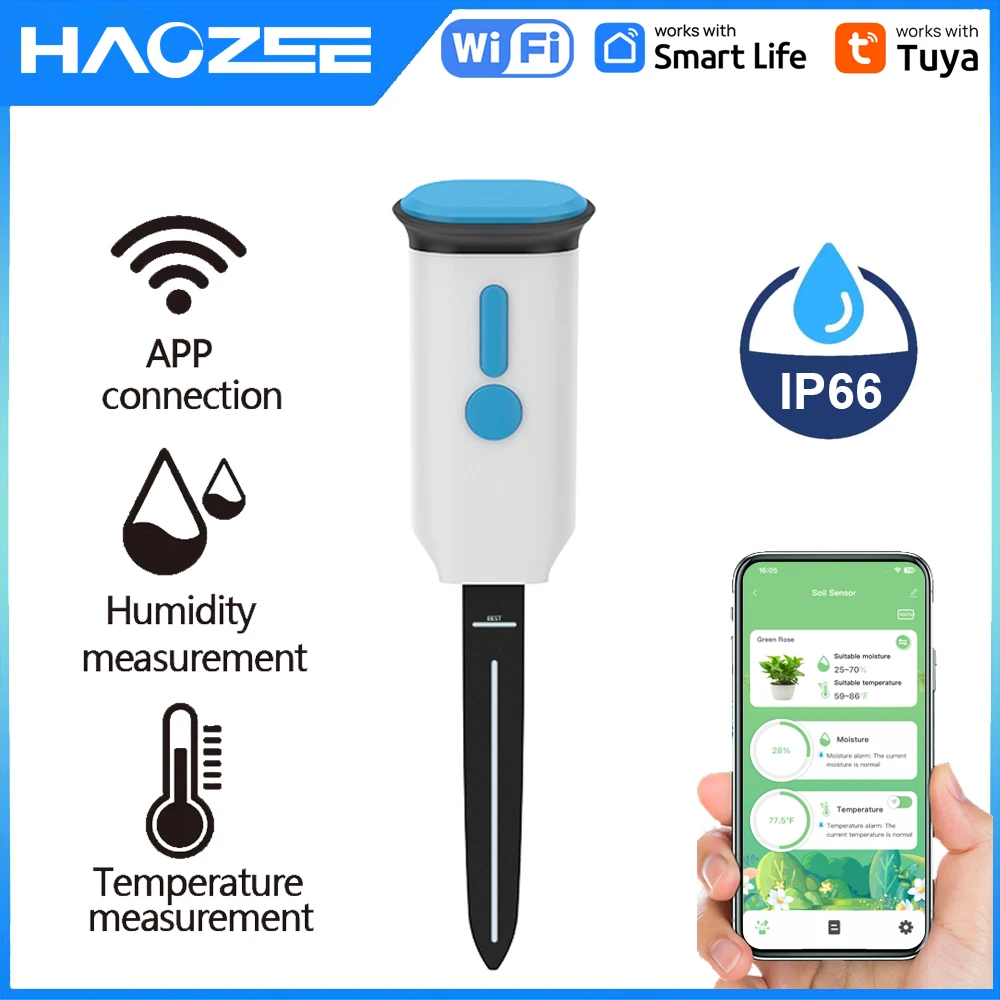 Haozee Tuya Smart WiFi Soil Mo - Smart Soil Sensor review and price