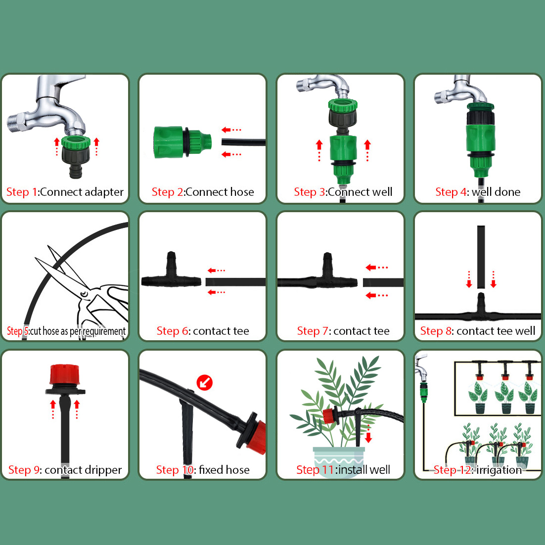 Greenhouse 15M-30M DIY Drip Ir - Smart Garden Monitor review and price