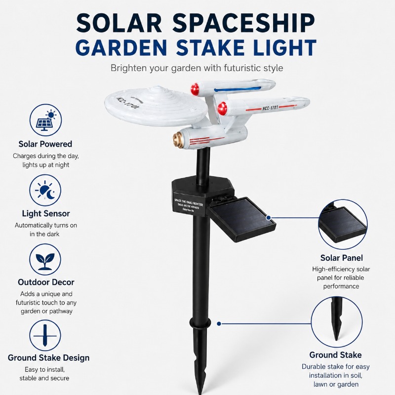 Star Trek USS Enterprise Solar - Smart Garden Light review and price