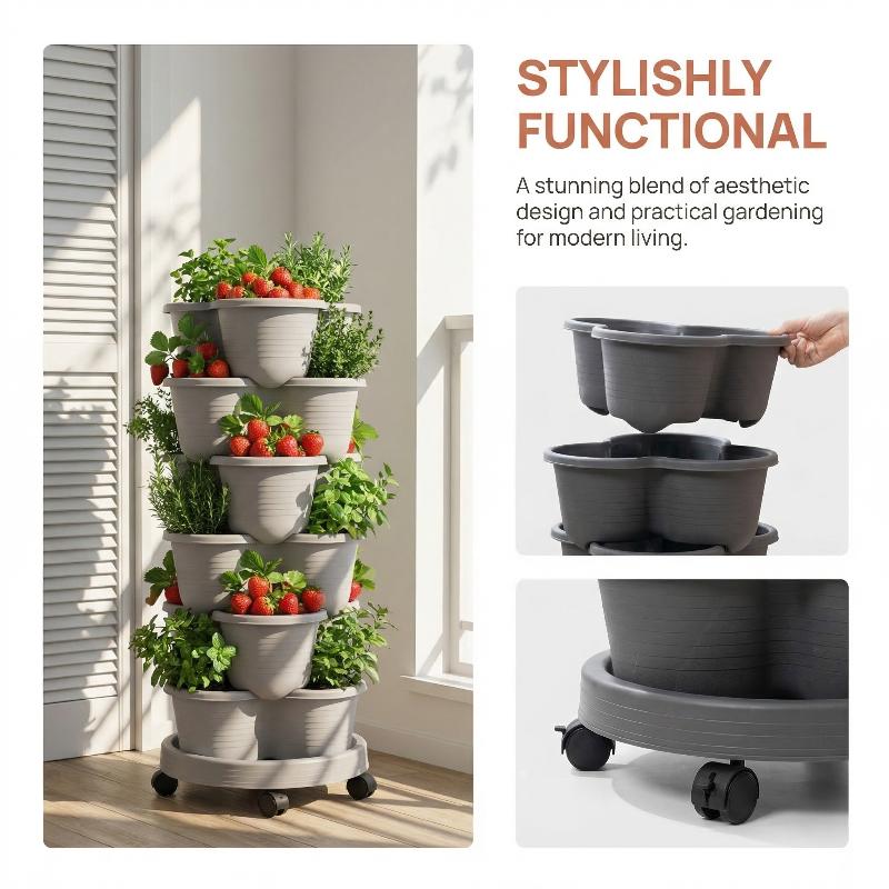 Stackable Multi Layer Vertical - Vertical Planter Tower review and price