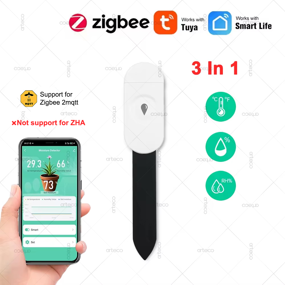 Tuya Zigbee Temperature Humidi - Smart Soil Sensor review and price