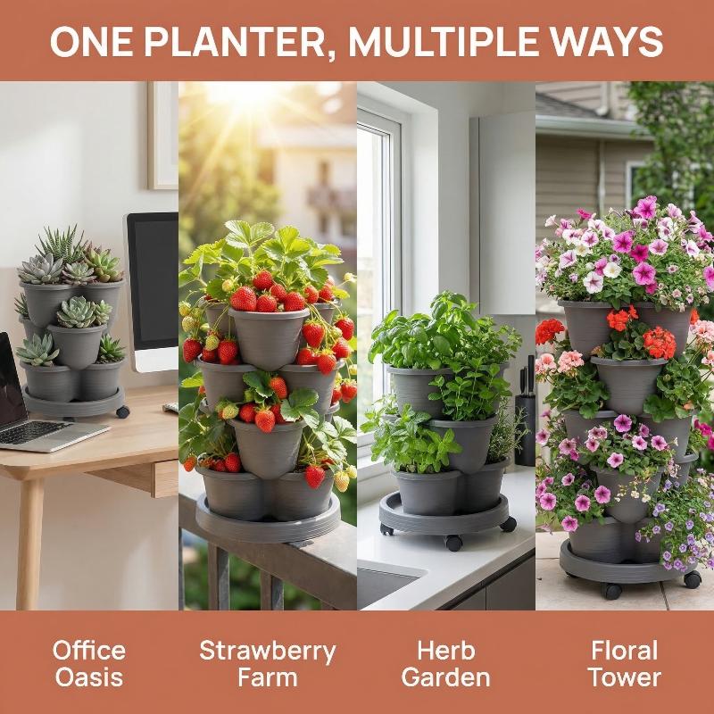 New Vertical Tower Stackable F - Vertical Planter Tower review and price