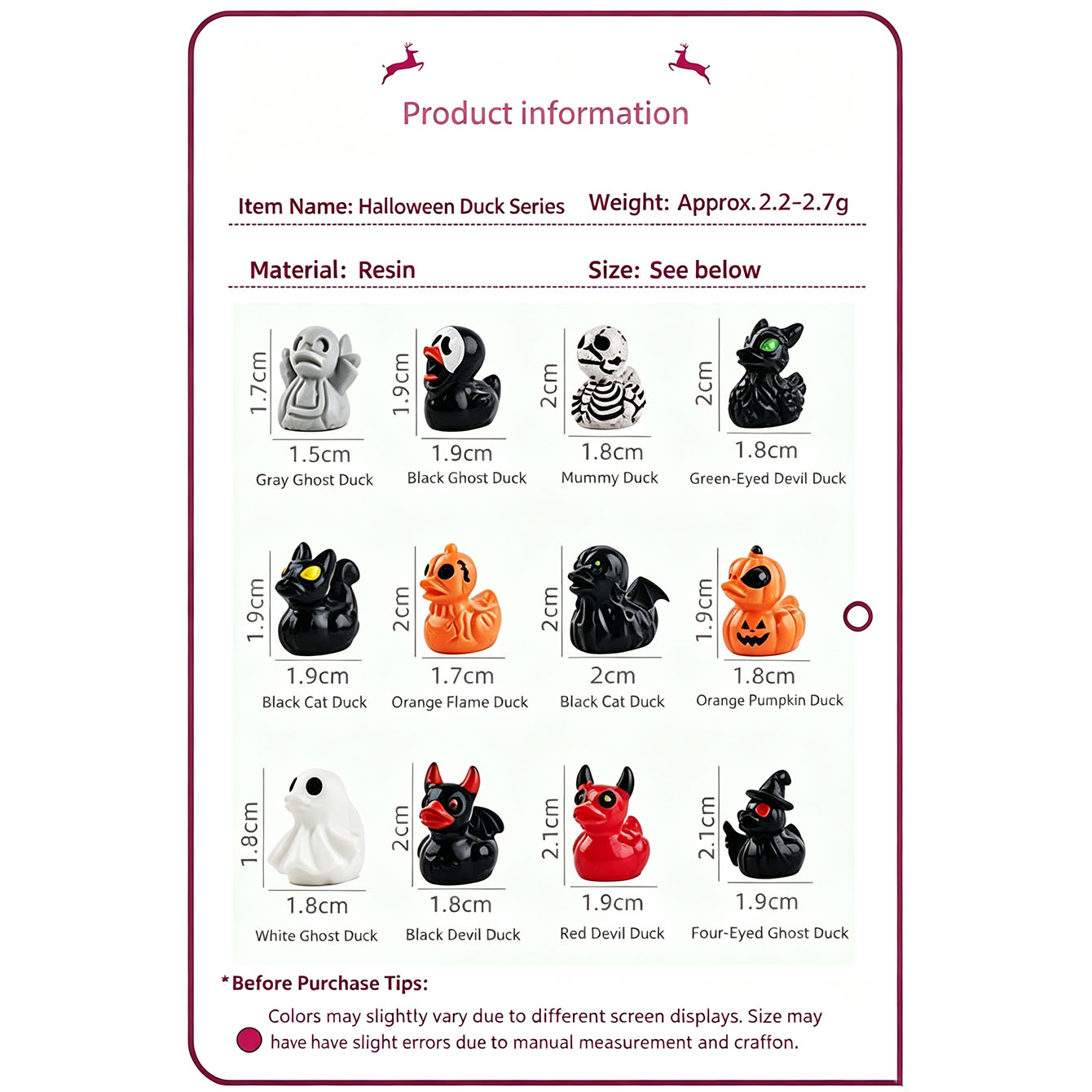 12Pcs/set Mini Resin Halloween - Smart Garden Mini review and price