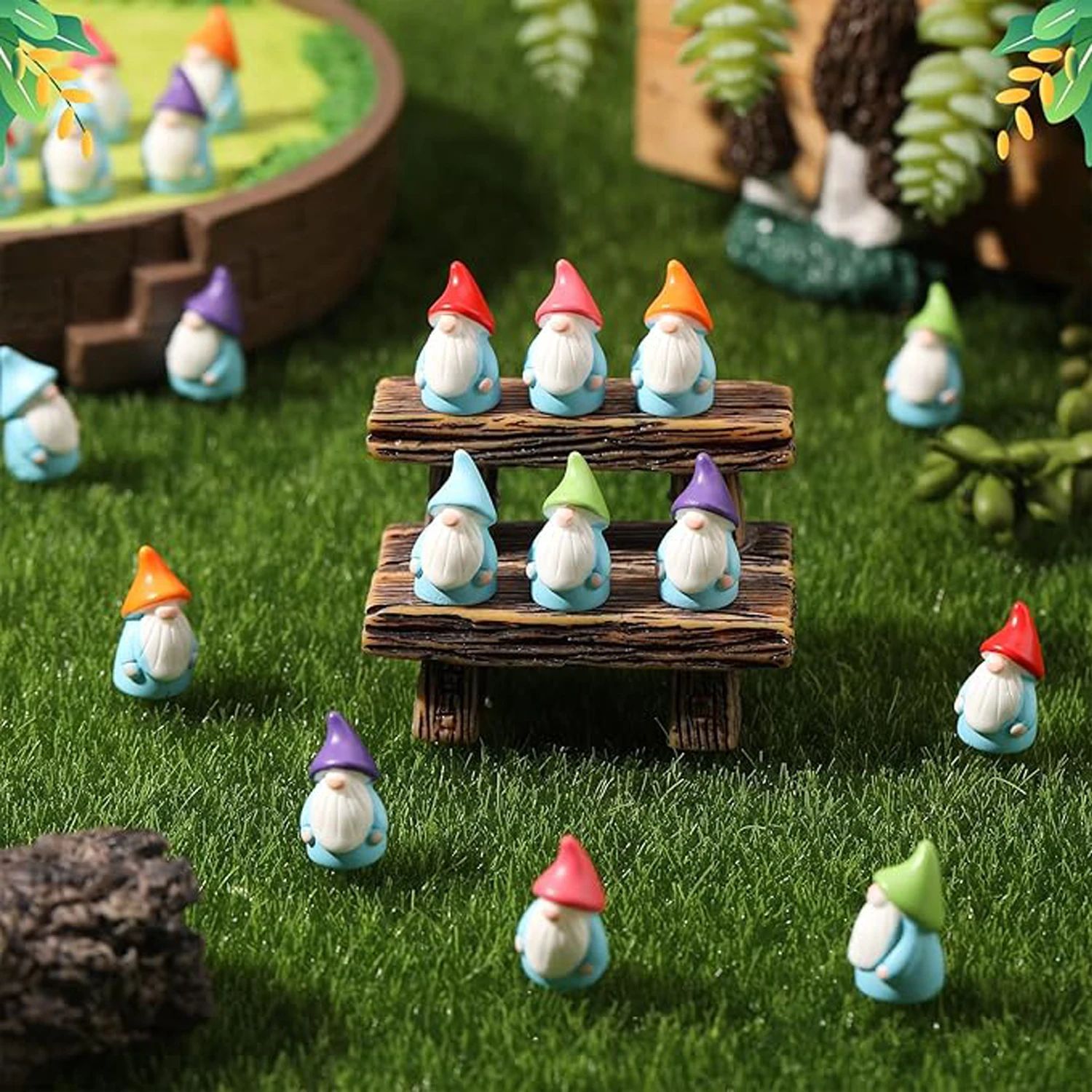 10/20/40/100pcs Mini Resin Gno - Smart Garden Mini review and price