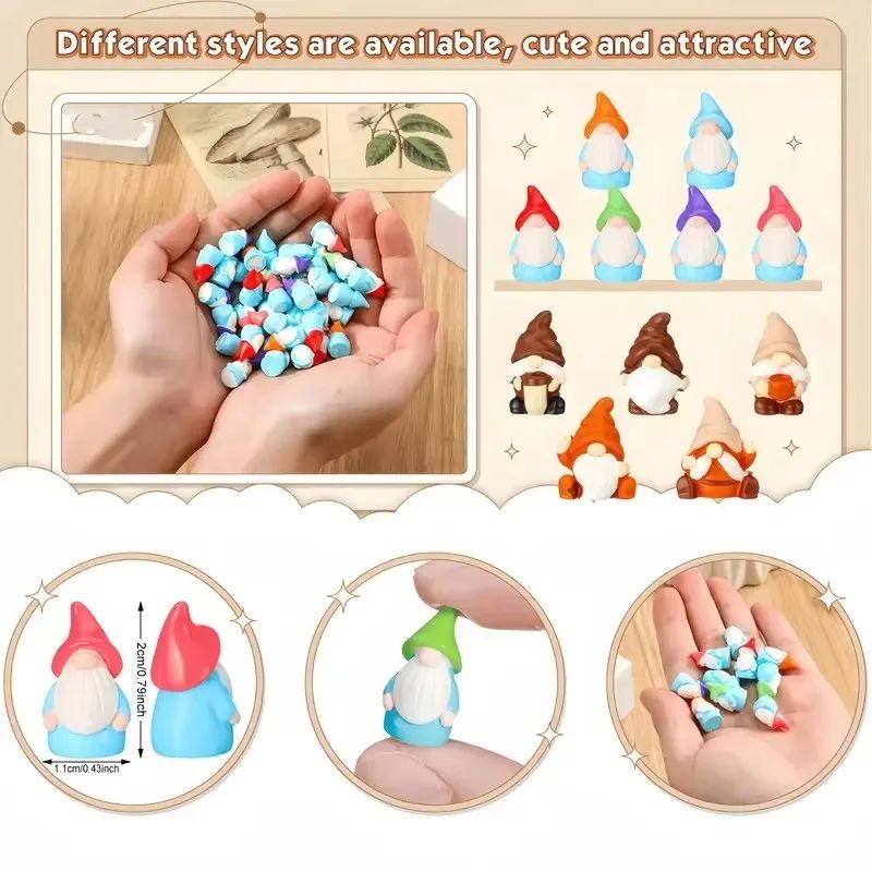 10/20/40/100pcs Mini Resin Gno - Smart Garden Mini review and price