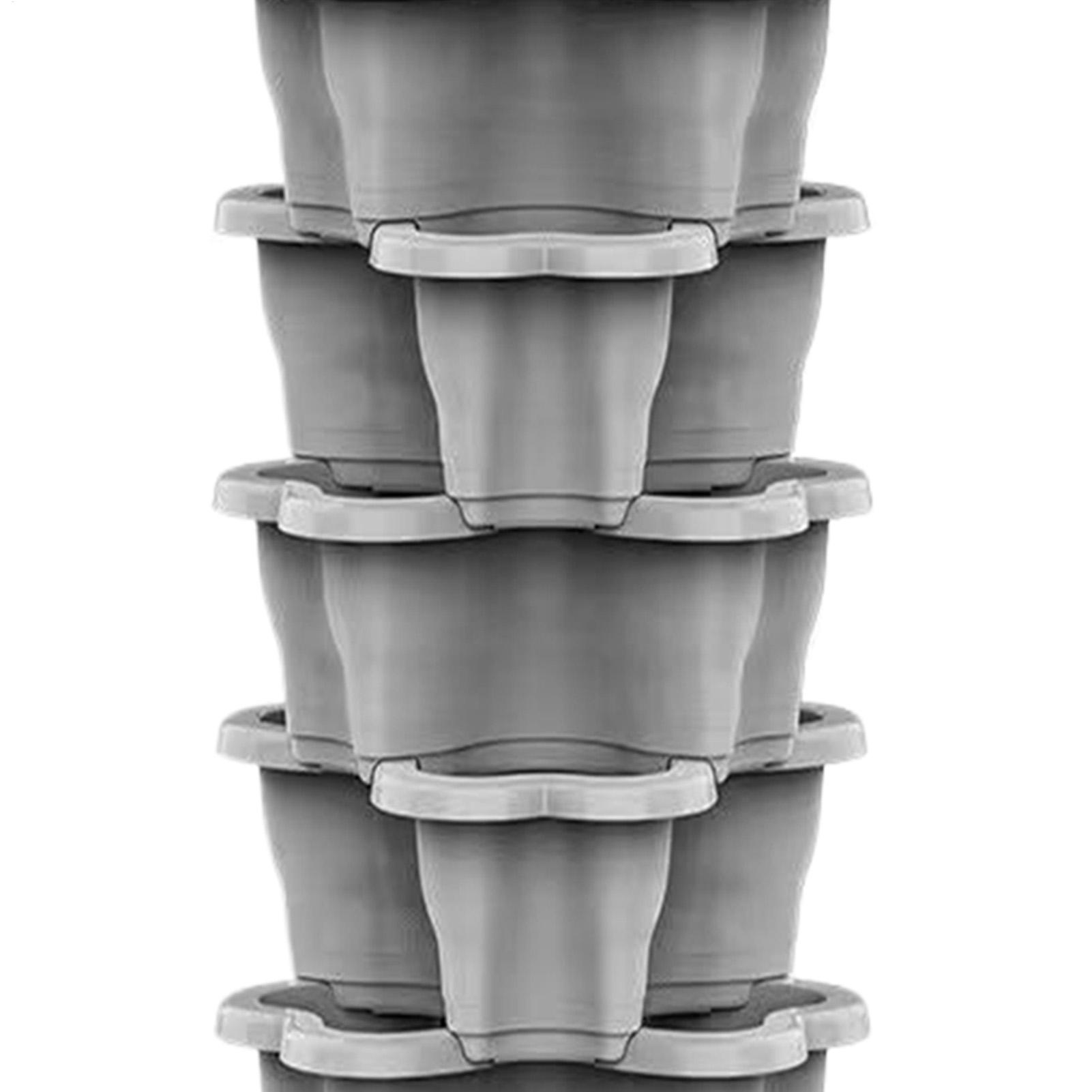 6-Tier Plastic Stackable Verti - Vertical Planter Tower review and price