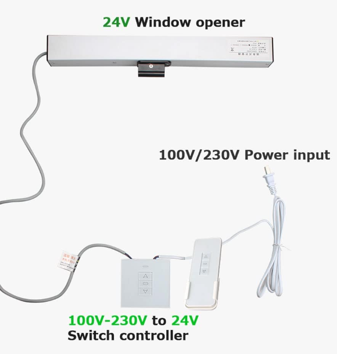 DC 600 or 700 or 800mm SMART L - Automated Greenhouse Vent review and price