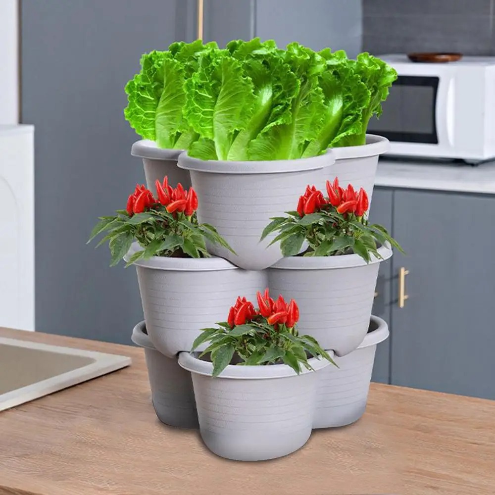 Vertical Tower Stackable Flowe - Vertical Planter Tower review and price