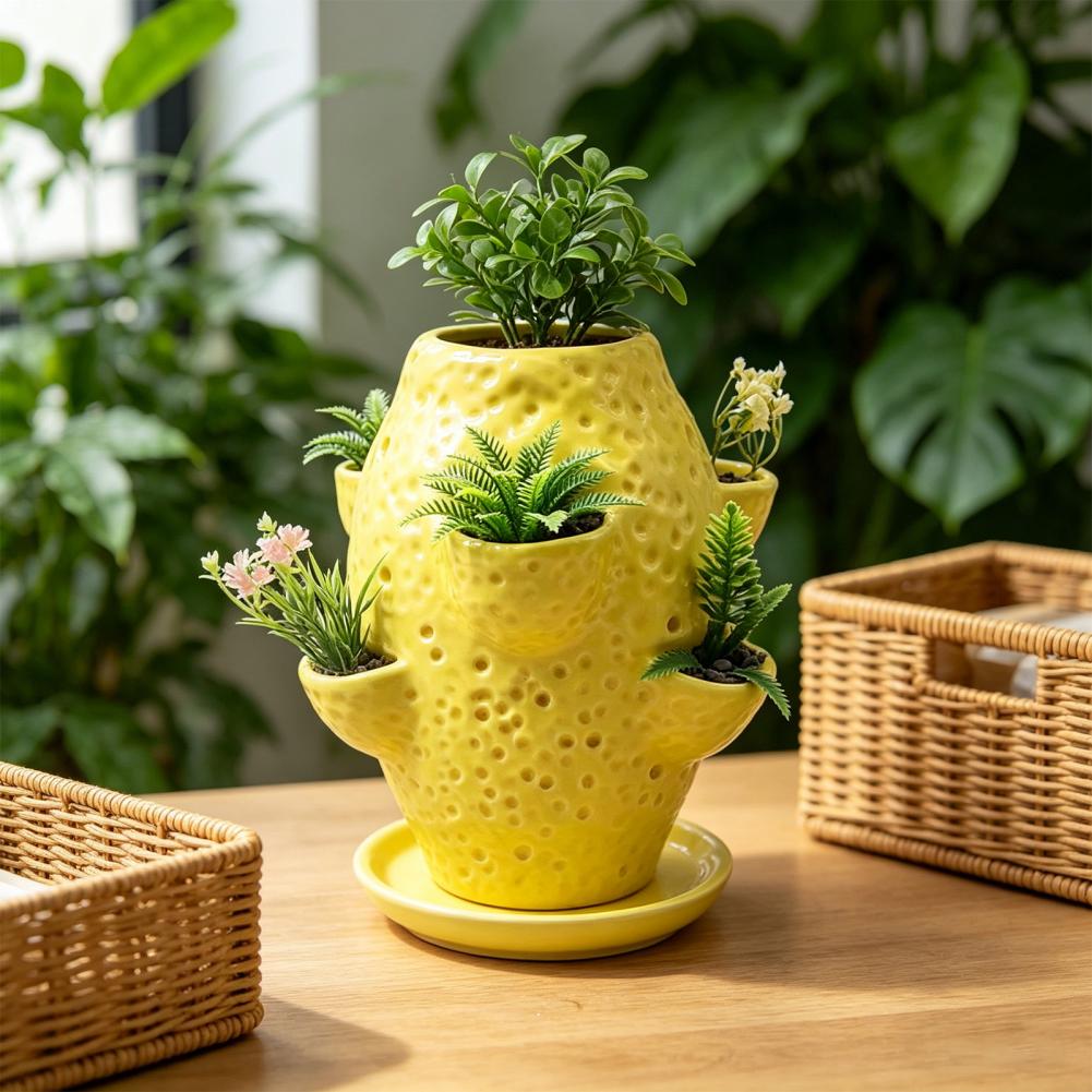 Embossed Planter Decorative St - Vertical Planter Tower review and price